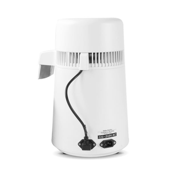 4L Countertop Water Distiller Machine – Stainless Steel Home Water Purifier for Clean Drinking Water (UK Plug)