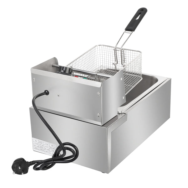 6L Stainless Steel Electric Deep Fryer – Perfect for Crispy, Golden Results at Home or Work