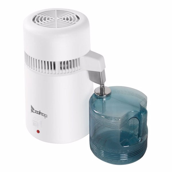 4L Countertop Water Distiller Machine – Stainless Steel Home Water Purifier for Clean Drinking Water (UK Plug)