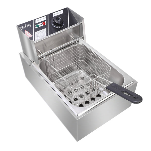 6L Stainless Steel Electric Deep Fryer – Perfect for Crispy, Golden Results at Home or Work