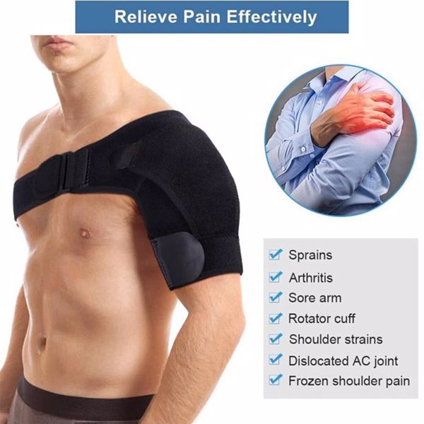 Adjustable Shoulder Brace Support – Left or Right Rotator Cuff Injury, Pain Relief & Compression Sleeve for Dislocation, Sprain & Sports Recovery (Unisex)