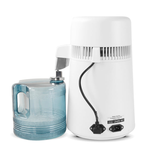 4L Countertop Water Distiller Machine – Stainless Steel Home Water Purifier for Clean Drinking Water (UK Plug)