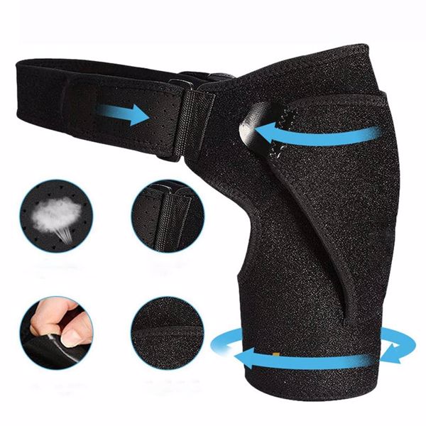 Adjustable Shoulder Brace Support – Left or Right Rotator Cuff Injury, Pain Relief & Compression Sleeve for Dislocation, Sprain & Sports Recovery (Unisex)